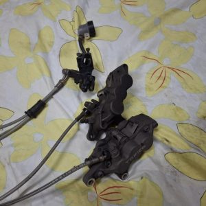 Kawasaki Zx6R 97-01 első fékrendszer fém fékcsővel